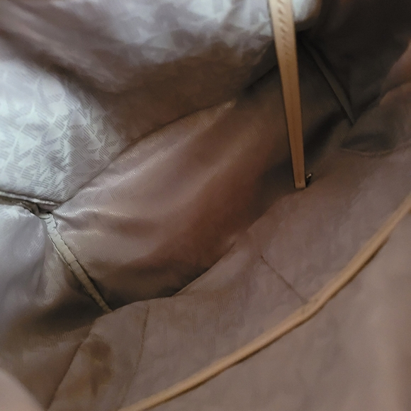 Michael Kors Beige and Gold Backpack - Picture 13 of 16